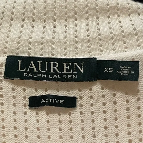 Ralph Lauren Top Womens X-Small Cover Up Hoodie Shirt Yoga Running Sleev… - Picture 4 of 7